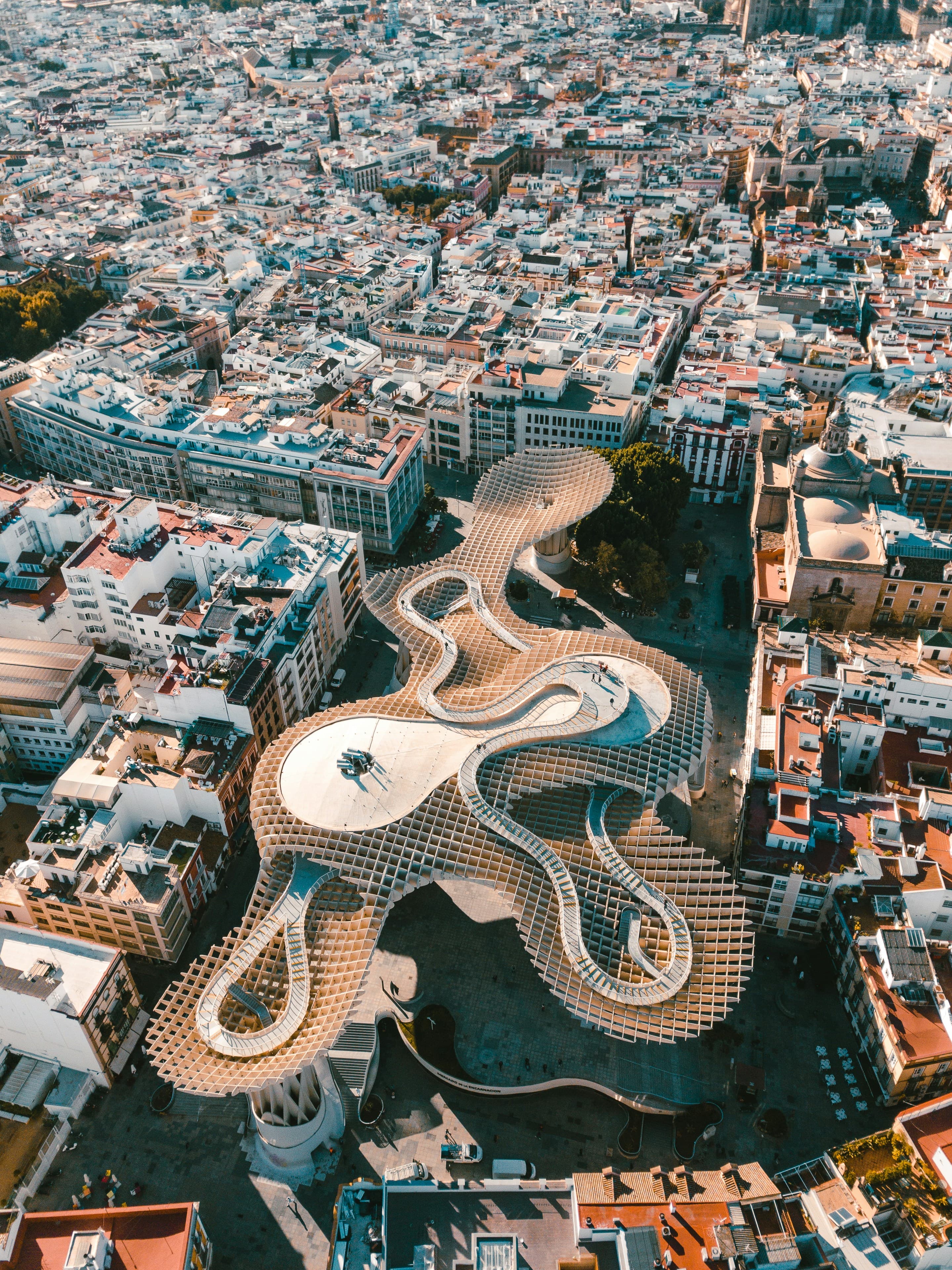Vista aérea de la ciudad de Sevilla
